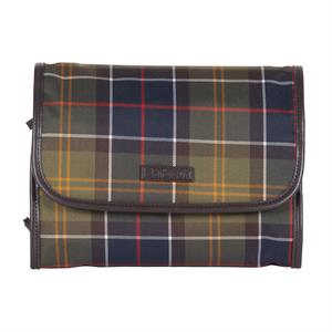 Barbour Tartan Hanging Wash Bag